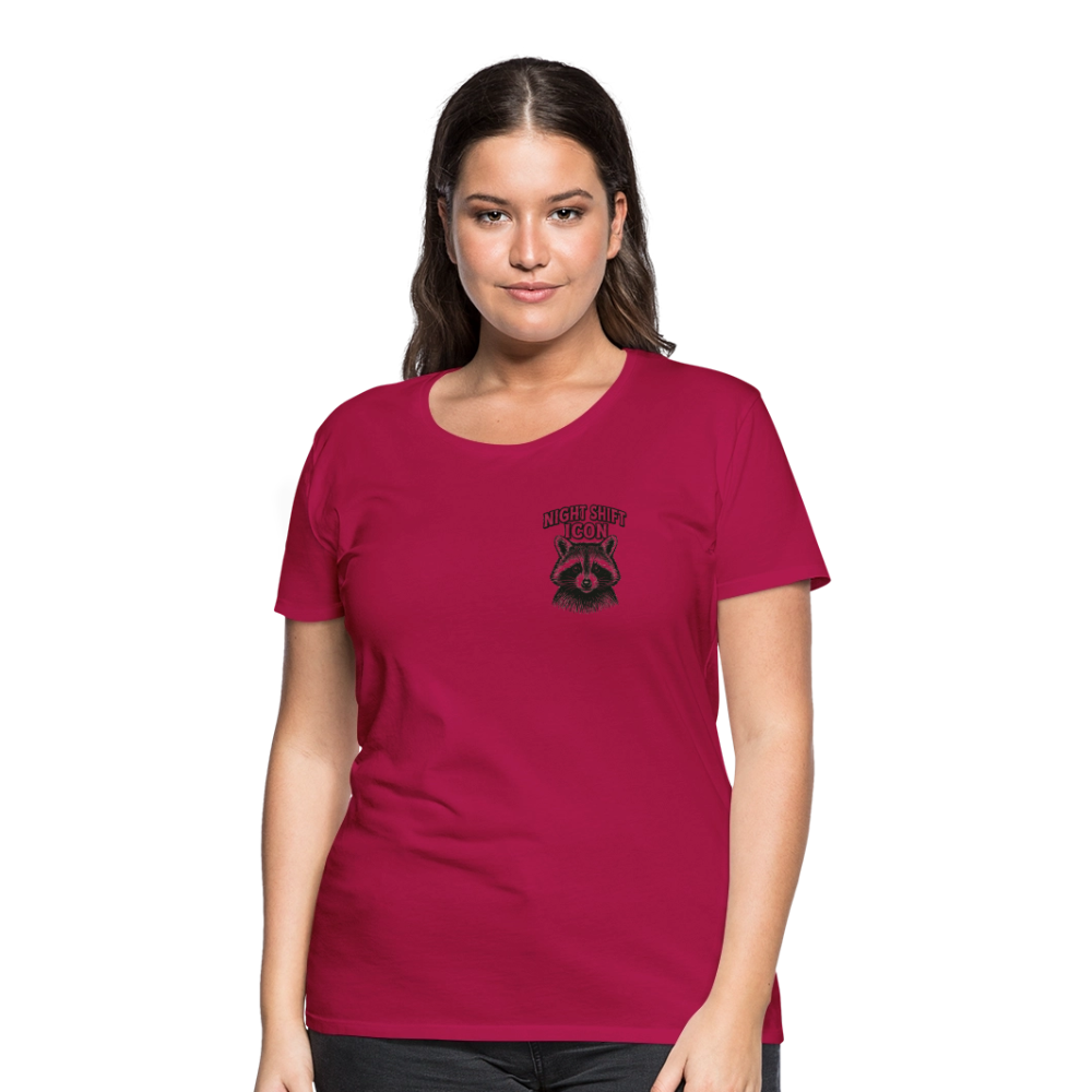 Damen T-Shirt "Night Shift Icon" - dunkles Pink