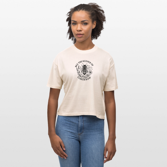 Bio-T-Shirt Nova „Bee“ - Weißgrau