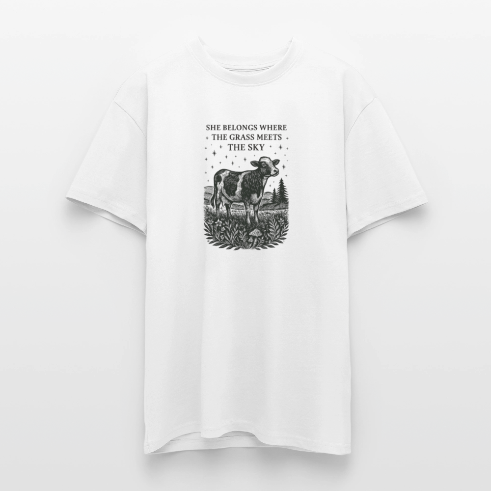 Unisex T-Shirt "Cow" - Weiß