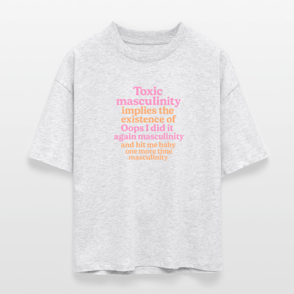 Bio-T-Shirt „Toxic Masculinity“ - Weiß meliert