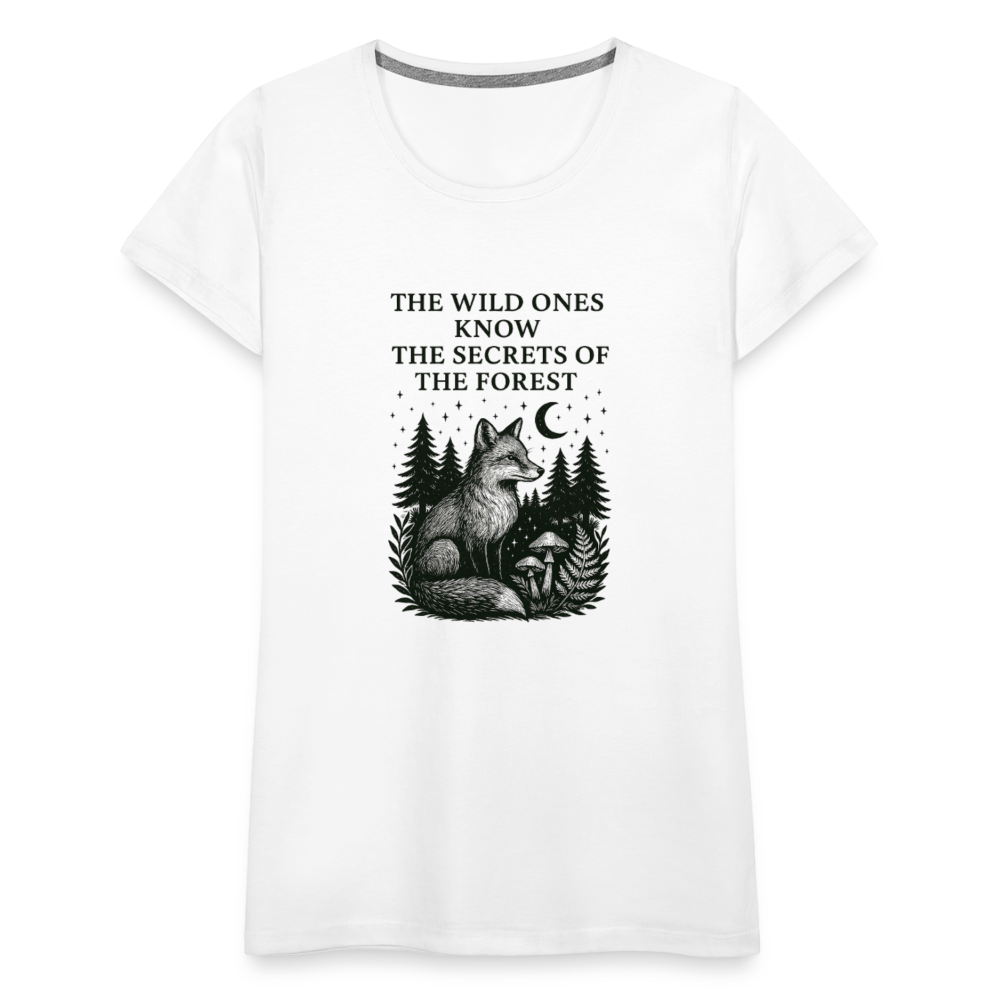 Damen Slim Fit T-Shirt "Fox" - Weiß