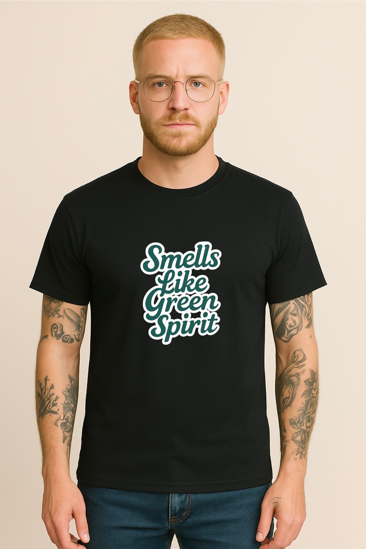 Unisex Bio-T-Shirt „Smells like green spirit“
