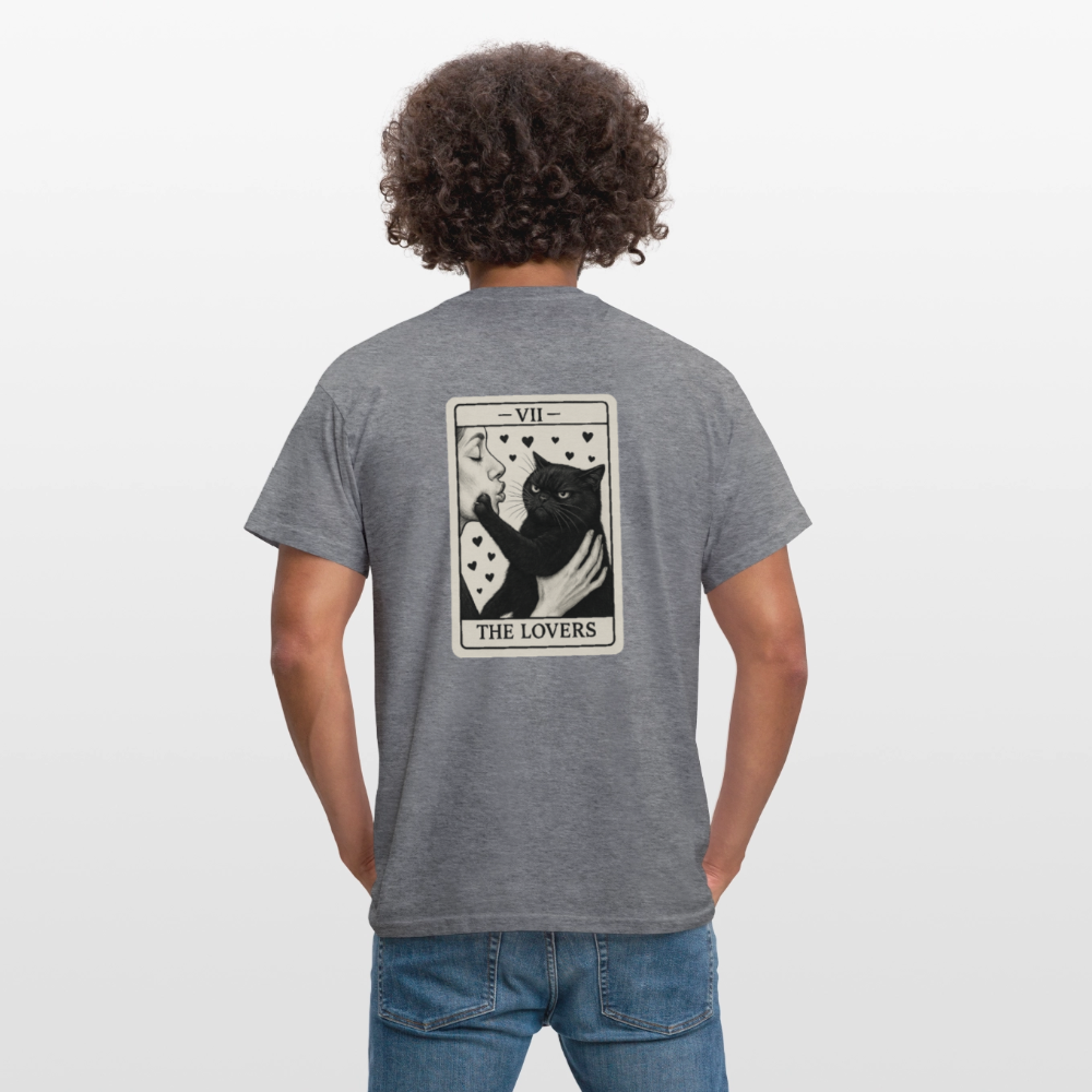 Unisex T-Shirt "Cattitude" - Graphit meliert