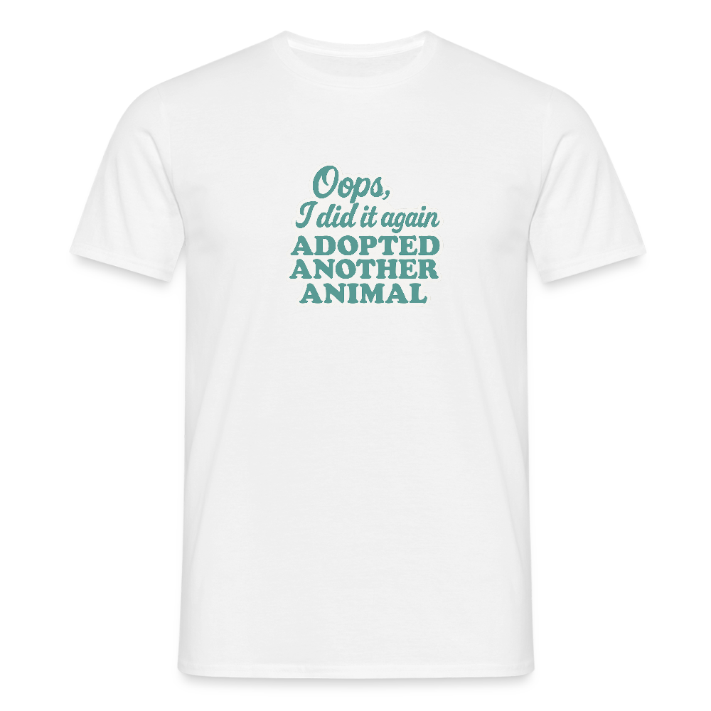 Unisex Fit T-Shirt "Oops" - Weiß