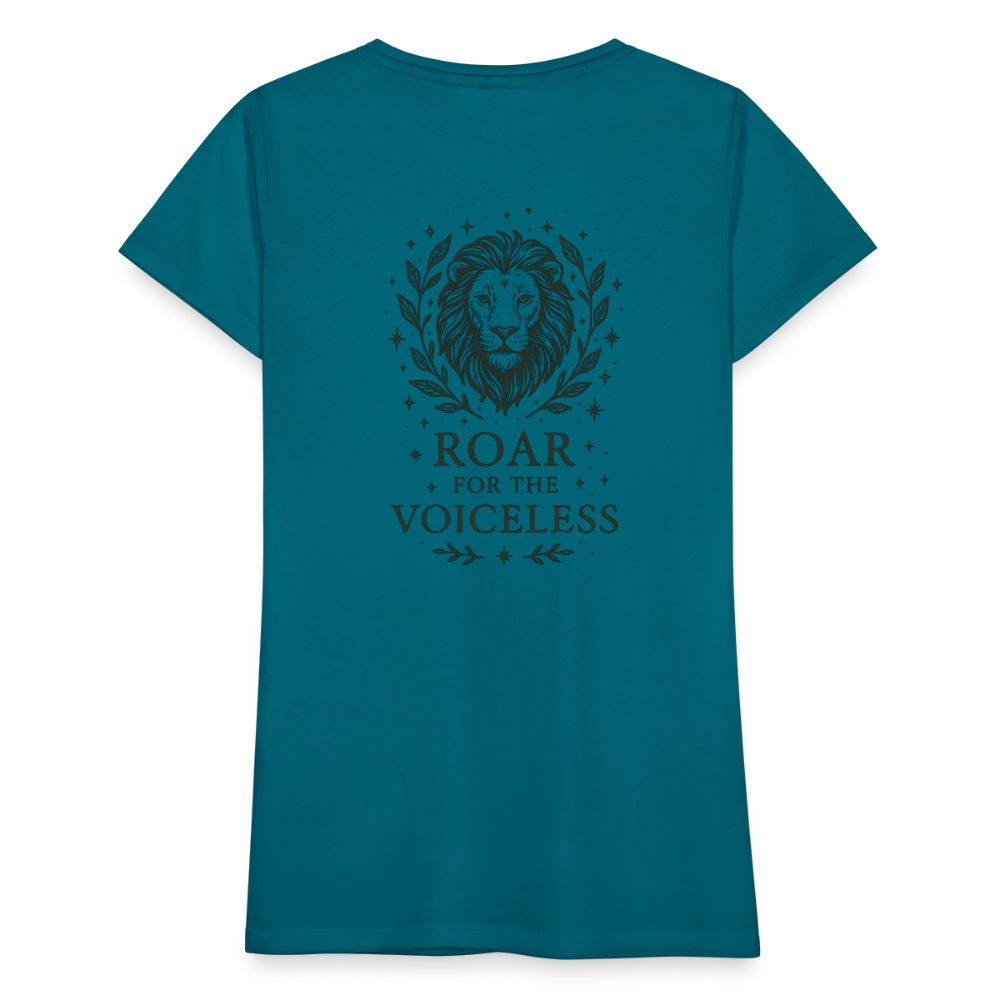 Damen Slim Fit T-Shirt "Leo" - Divablau