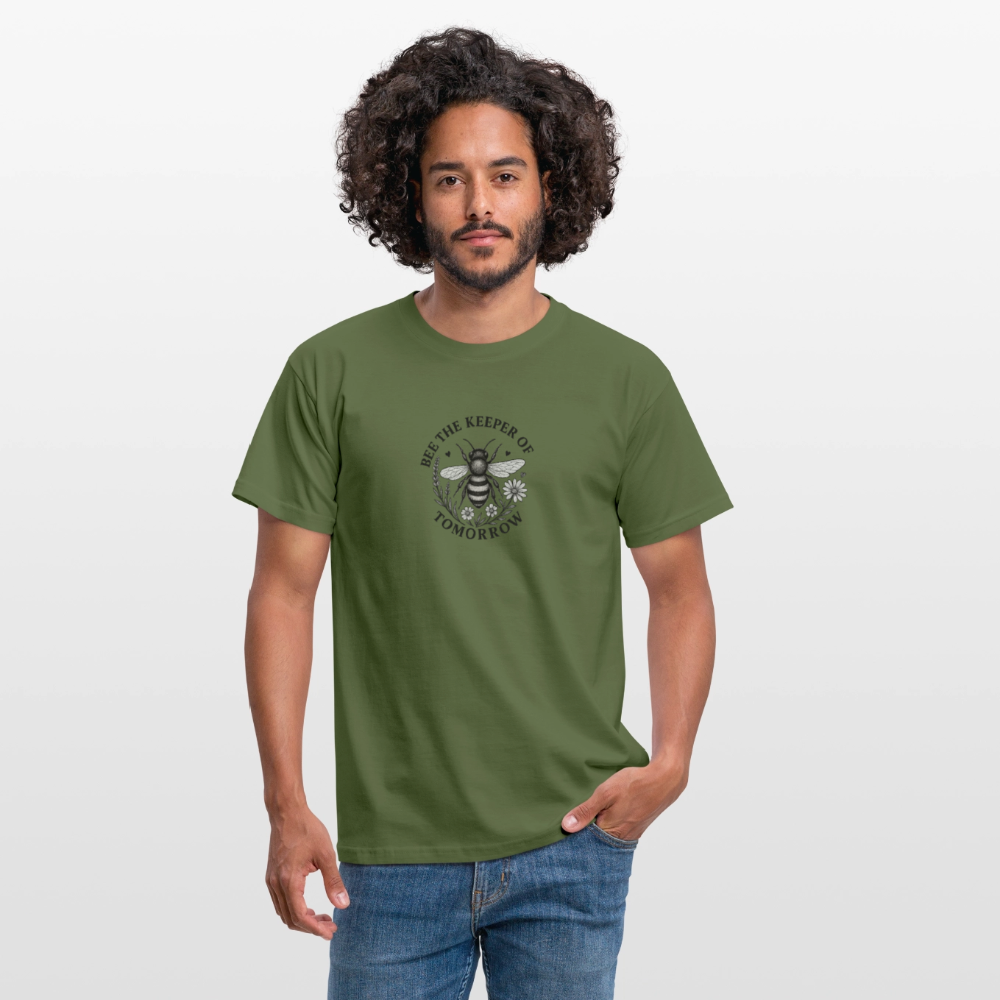 Unisex  T-Shirt "Bee the Keeper of Tomorrow" - Militärgrün