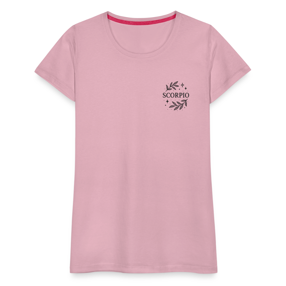 Damen Slim Fit T-Shirt "Scorpio" - Hellrosa