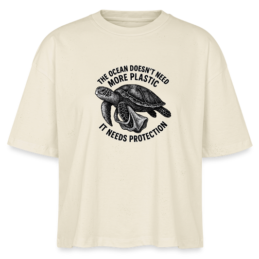 Damen Bio-T-Shirt Nova „Turtle“ - Weißgrau