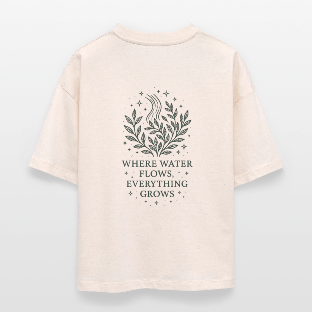 Damen Bio-T-Shirt Nova "Aquarius" - Weißgrau