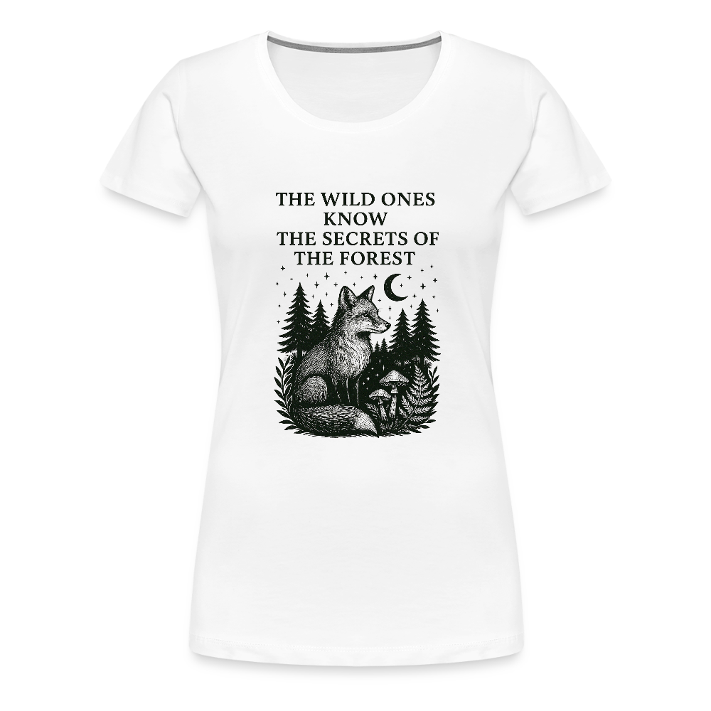 Damen Slim Fit T-Shirt "Fox" - Weiß