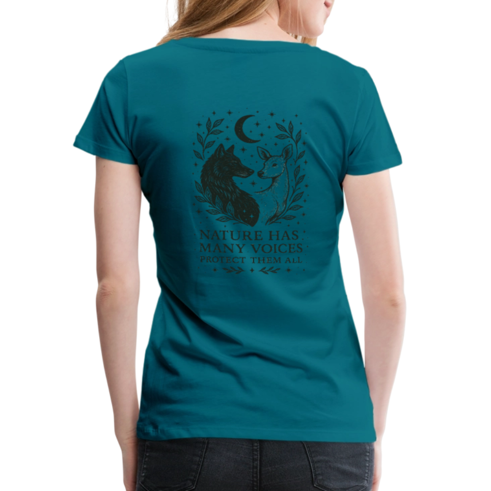 Damen Slim Fit T-Shirt "Gemini" - Divablau