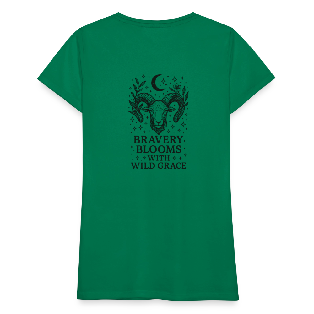 Damen Slim Fit T-Shirt „Aries“ - Kelly Green