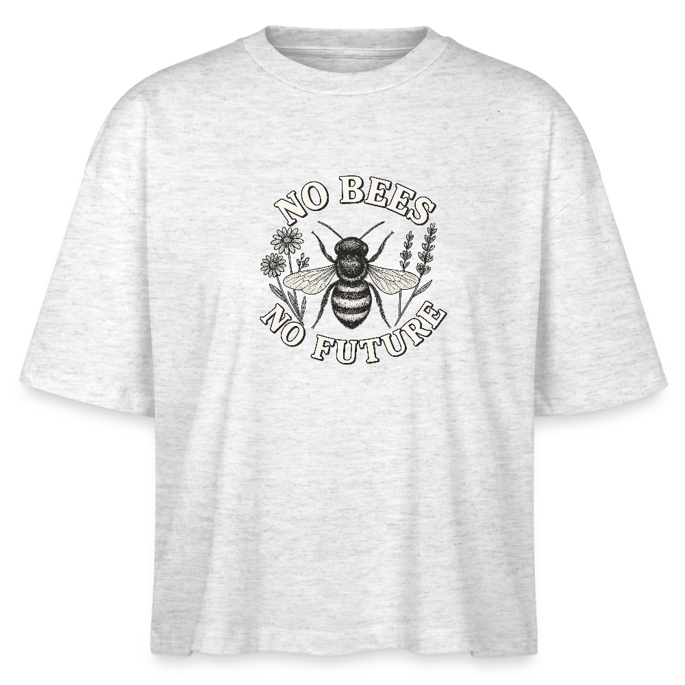 Damen Bio-T-Shirt Nova „No Bees“ - Weiß meliert