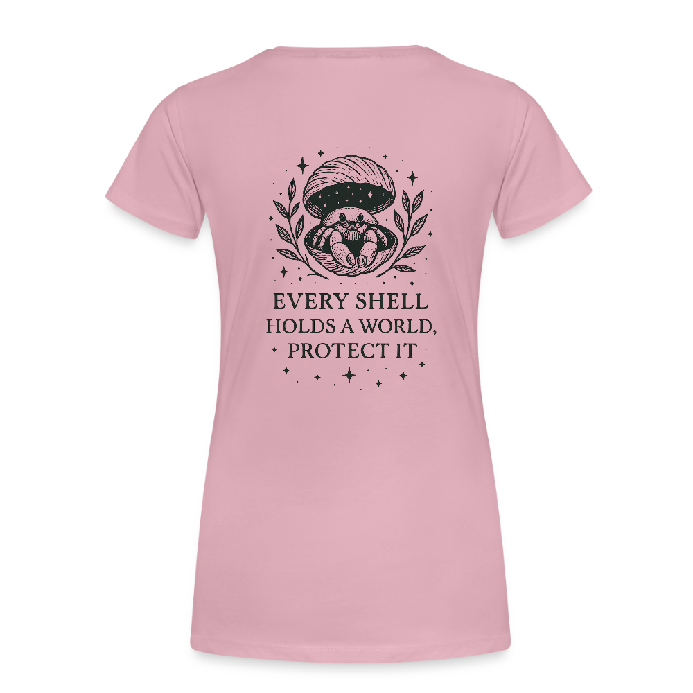 Damen Slim Fit T-Shirt "Cancer" - Hellrosa