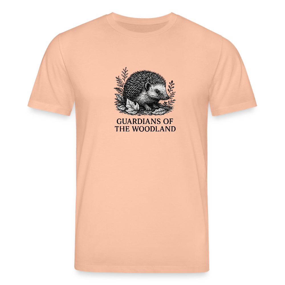 Unisex Bio-T-Shirt „Hedgehog“ - Pfirsich