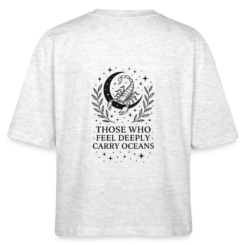 Damen Bio-T-Shirt Nova "Scorpio" - Weiß meliert