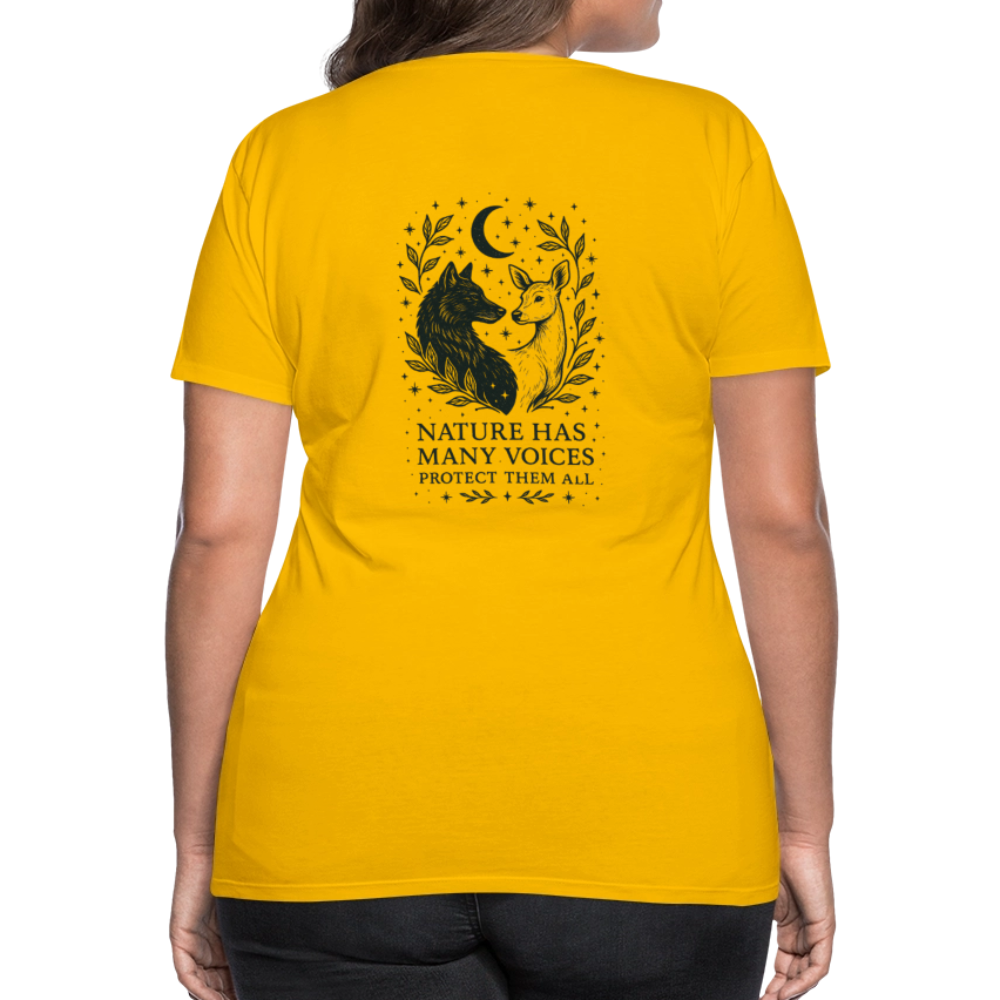 Damen Slim Fit T-Shirt "Gemini" - Sonnengelb