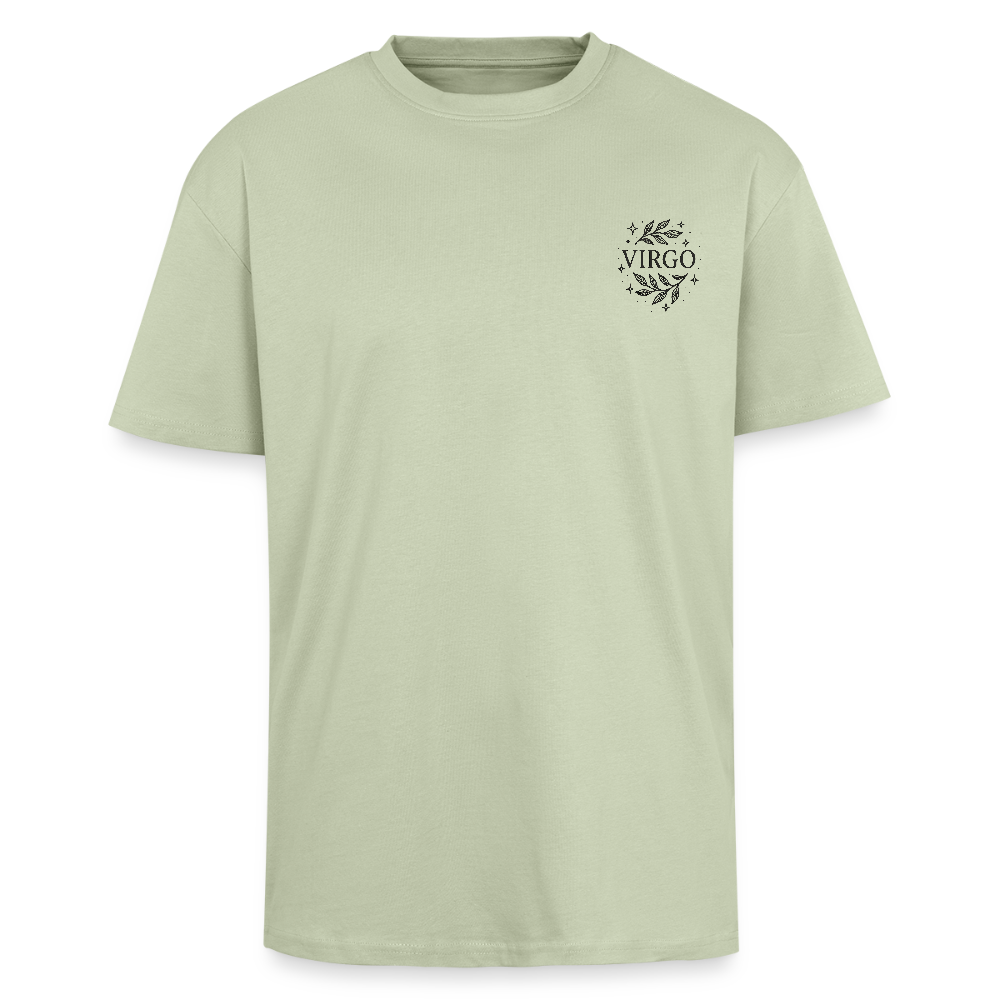 Unisex Oversize T-Shirt "Virgo" - Leichtes Salbeigrün 