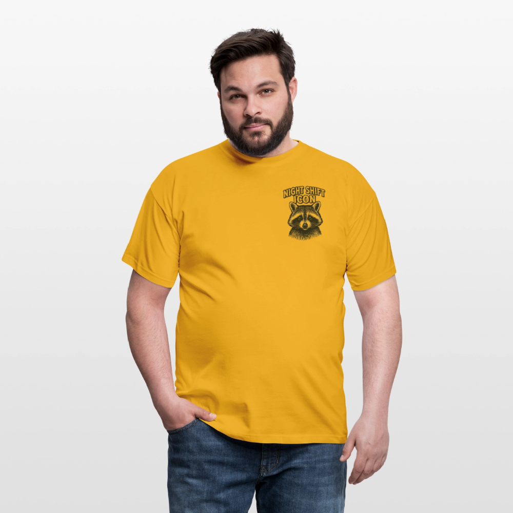 Herren T-Shirt "Night Shift Icon" - Gelb