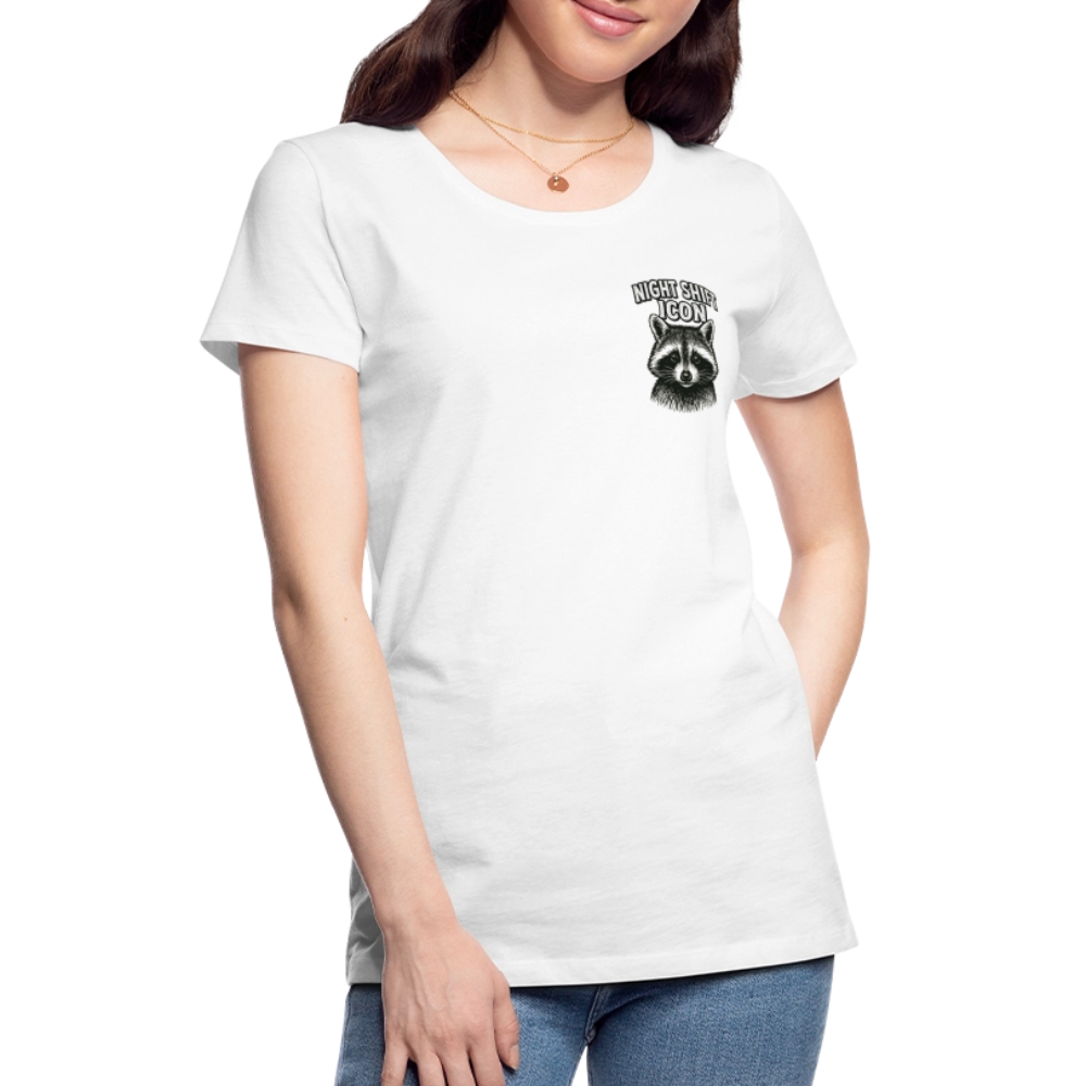 Damen T-Shirt "Night Shift Icon" - Weiß