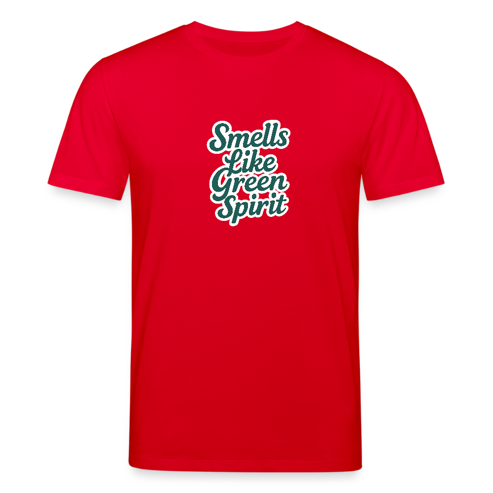 Unisex Bio-T-Shirt „Smells like green spirit“ - Rot