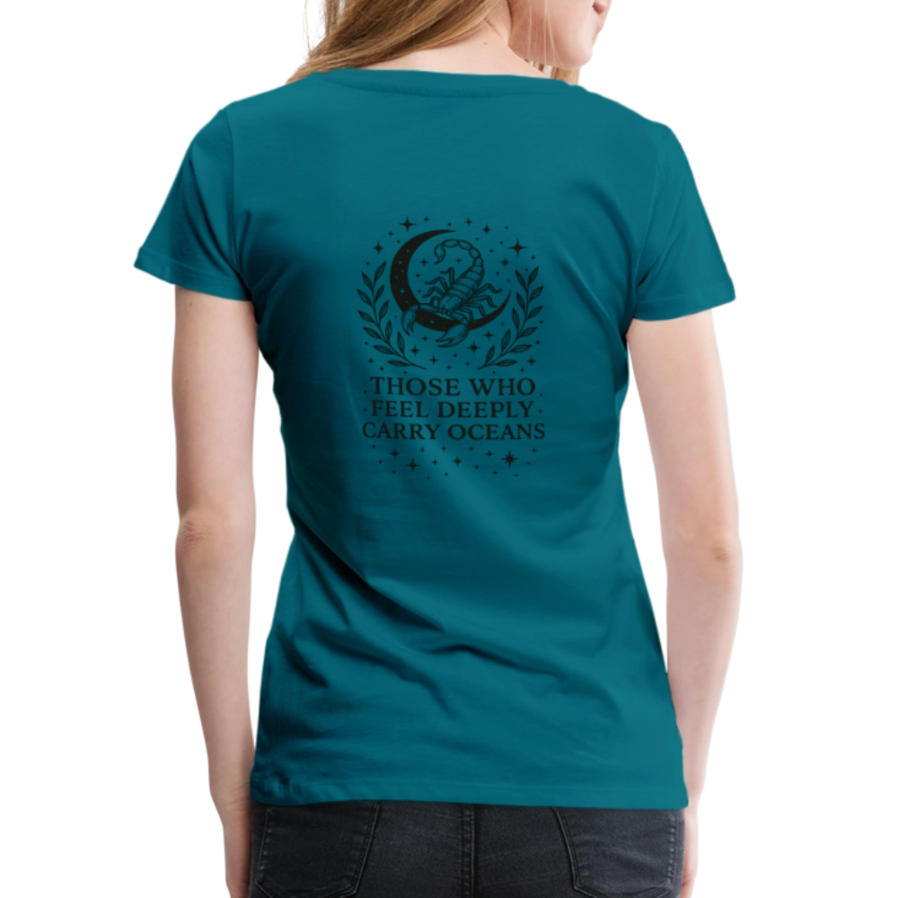 Damen Slim Fit T-Shirt "Scorpio" - Divablau