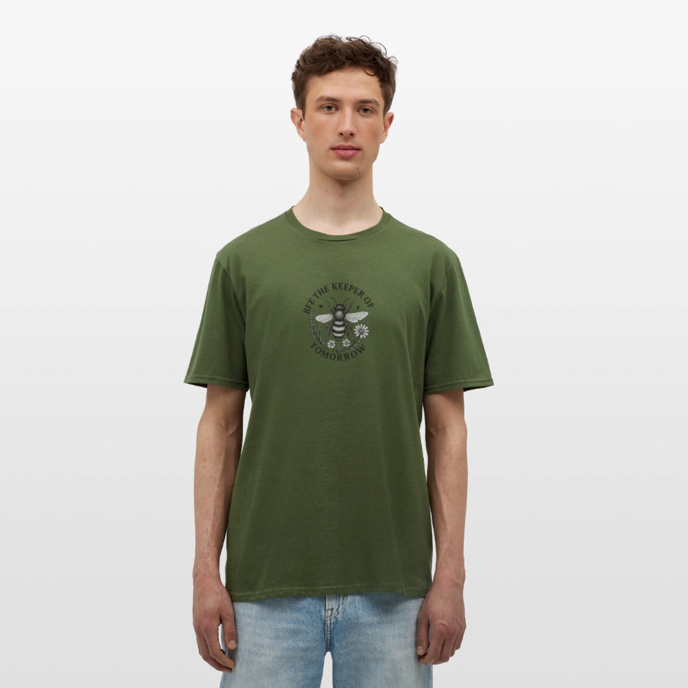 Unisex  T-Shirt "Bee the Keeper of Tomorrow" - Militärgrün
