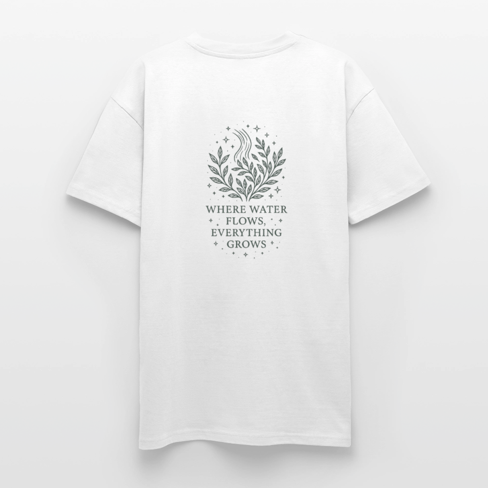 Unisex Oversize T-Shirt "Aquarius" - Weiß