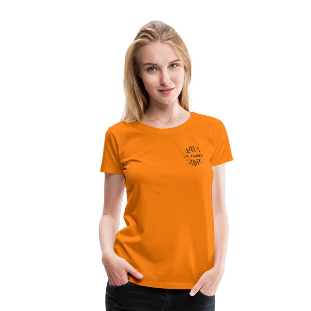 Damen Slim Fit T-Shirt "Sagittarius" - Orange
