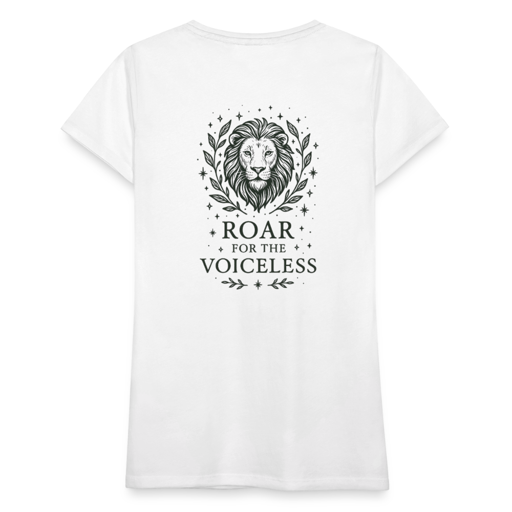 Damen Slim Fit T-Shirt "Leo" - Weiß