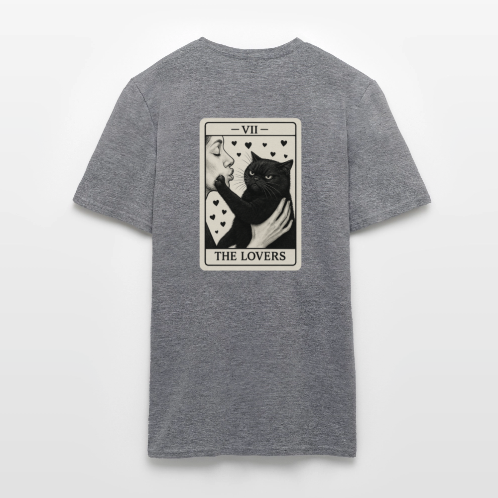 Unisex T-Shirt "Cattitude" - Graphit meliert