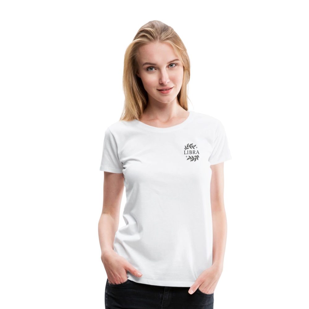 Damen Slim Fit T-Shirt "Libra" - Weiß