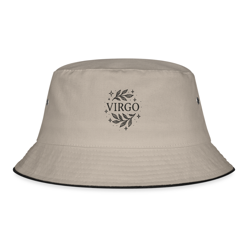 Bucket Hat „Virgo“ - Khaki/Schwarz
