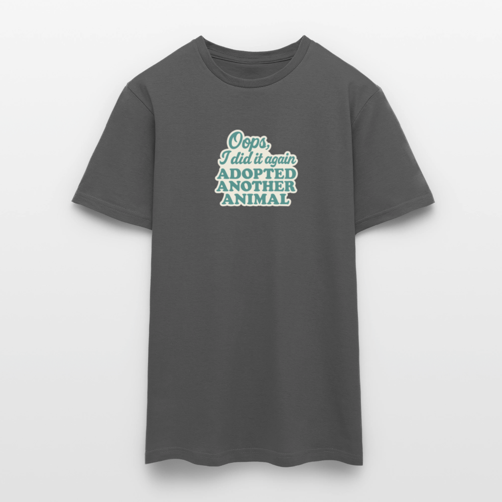 Unisex Fit T-Shirt "Oops" - Anthrazit