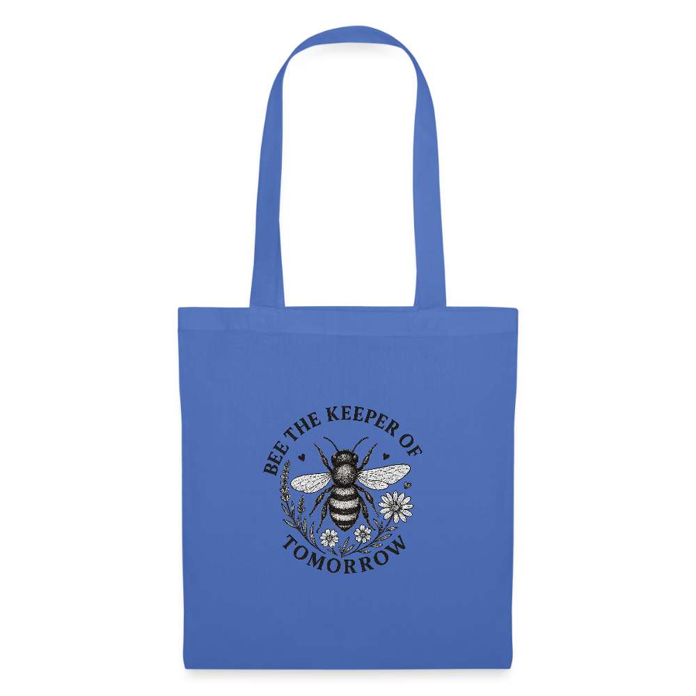 Stoffbeutel "Bee the Keeper of Tomorrow" - Hellblau