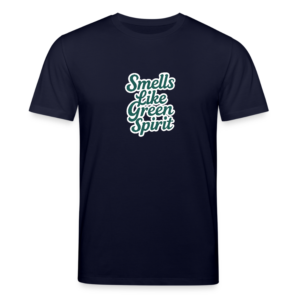 Unisex Bio-T-Shirt „Smells like green spirit“ - Navy