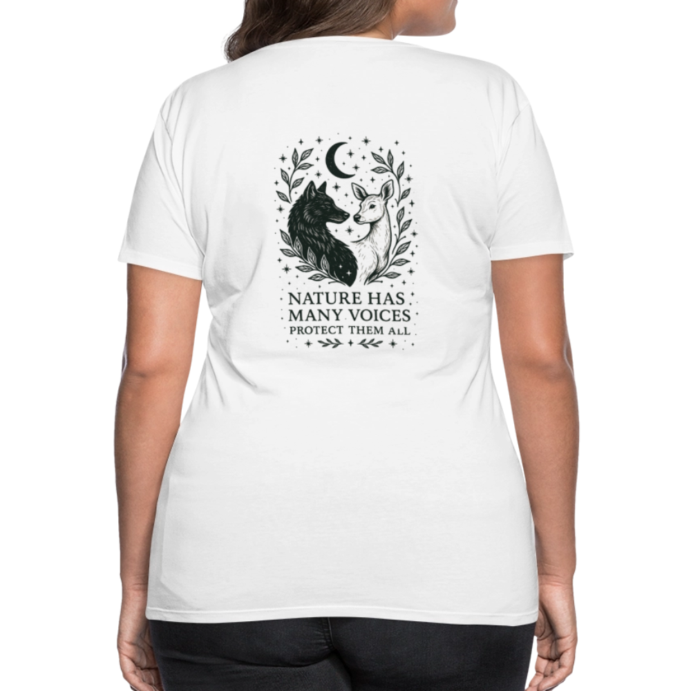 Damen Slim Fit T-Shirt "Gemini" - Weiß