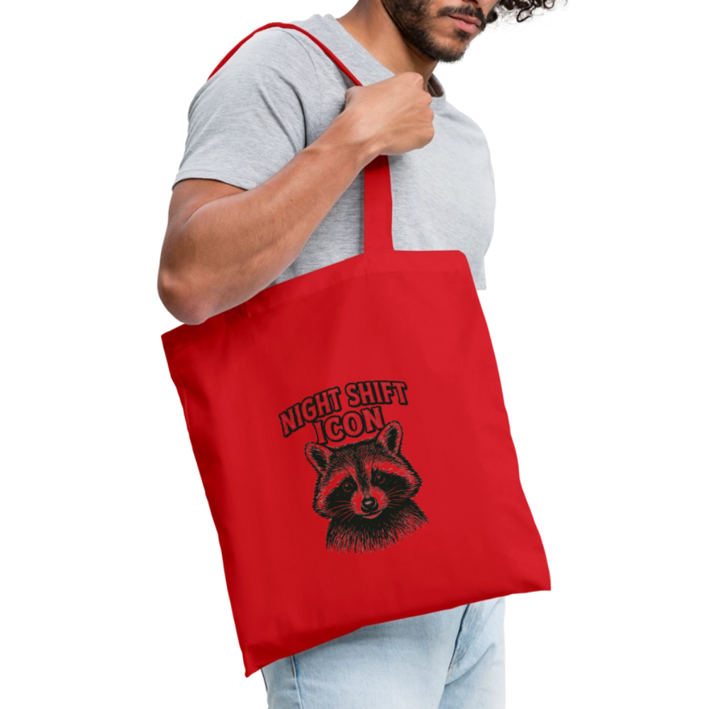 Stoffbeutel "Night Shift Icon" - Rot