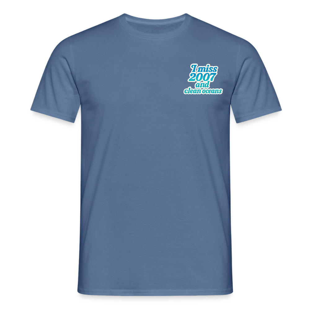 Unisex Fit T-Shirt "2007" - Taubenblau 