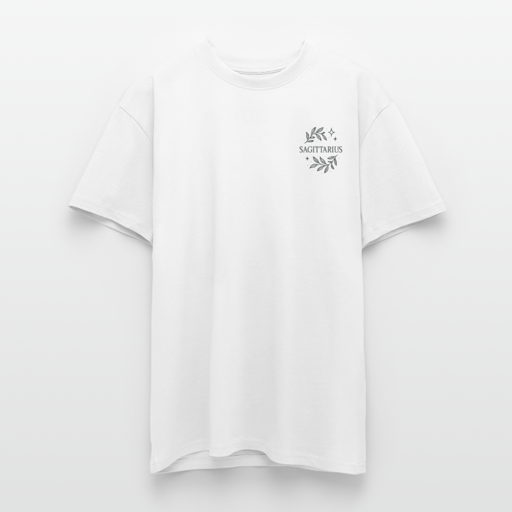 Unisex Oversize T-Shirt "Sagittarius" - Weiß
