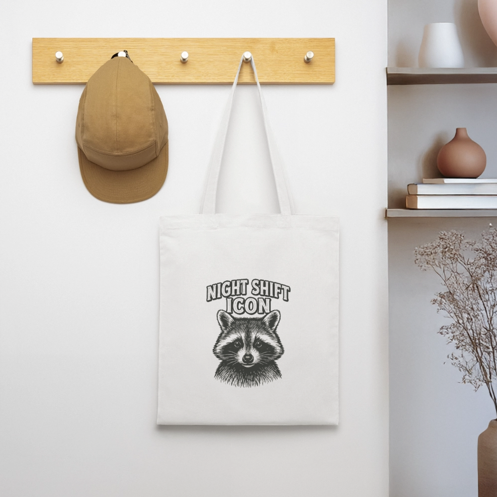 Stoffbeutel "Night Shift Icon" - Weiß