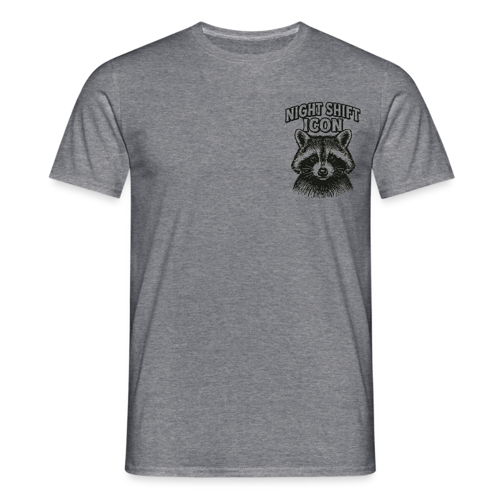 Herren T-Shirt "Night Shift Icon" - Graphit meliert