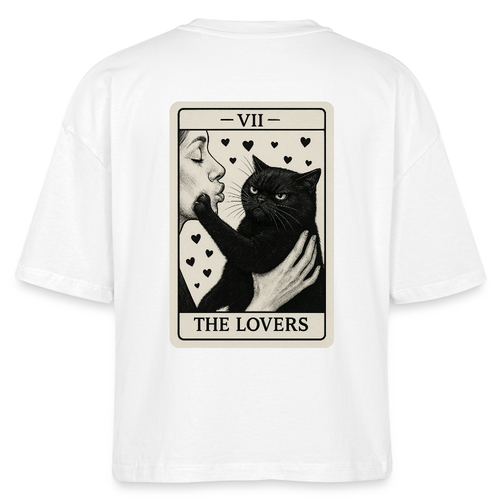 Damen Bio-T-Shirt "Cattitude" - Weiß