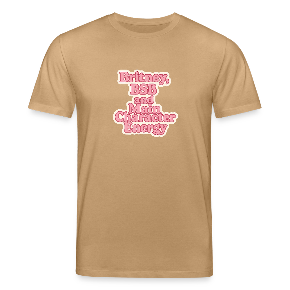 Unisex Bio-T-Shirt - „Main Character Energy“ - Karamell 