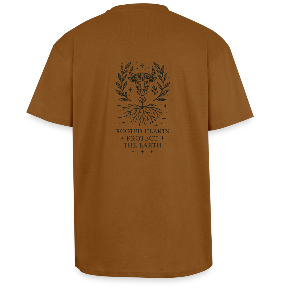 Unisex Oversize T-Shirt "Taurus" - Toffee