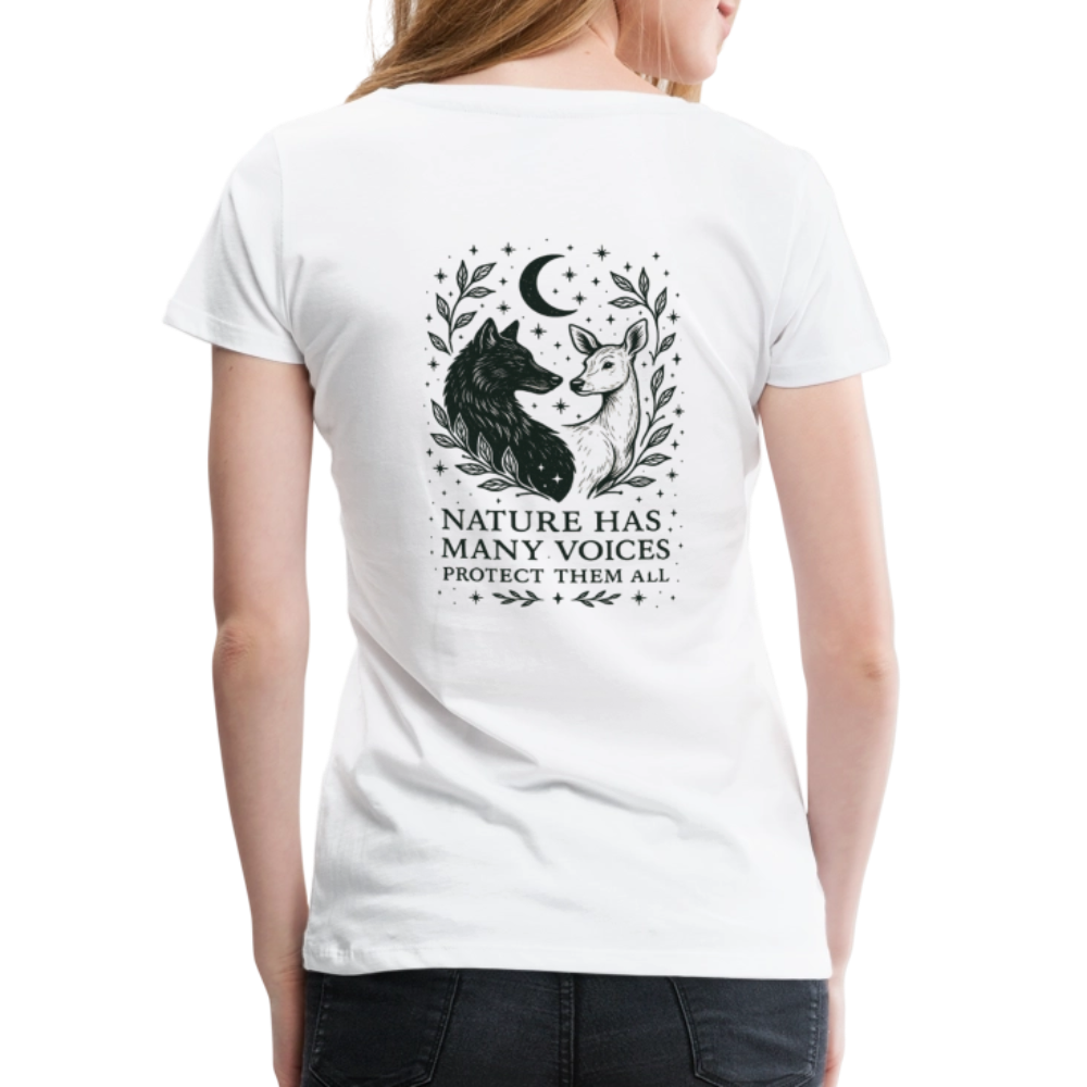 Damen Slim Fit T-Shirt "Gemini" - Weiß