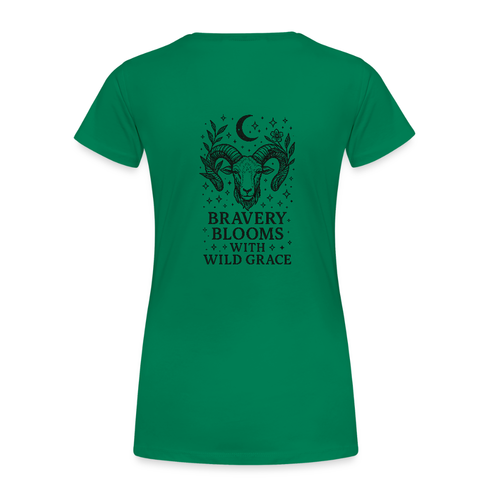 Damen Slim Fit T-Shirt „Aries“ - Kelly Green