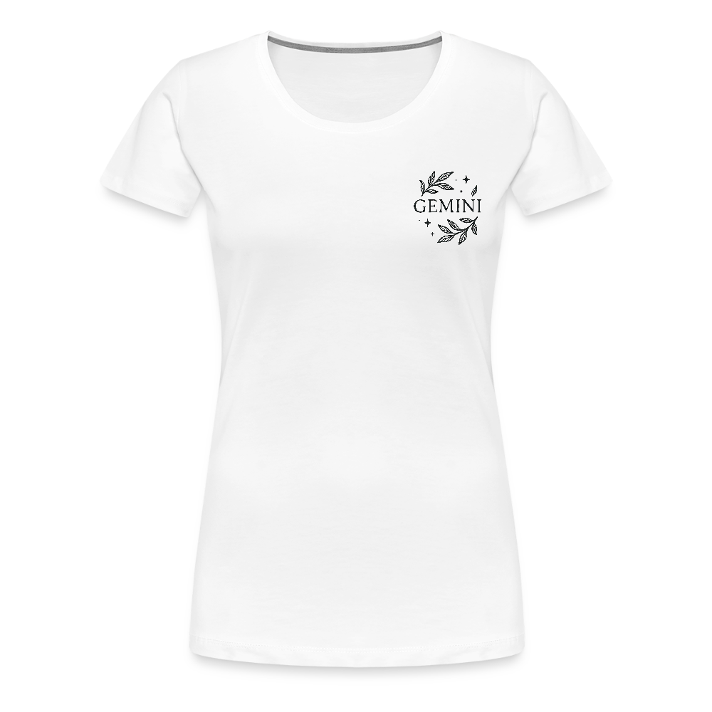 Damen Slim Fit T-Shirt "Gemini" - Weiß