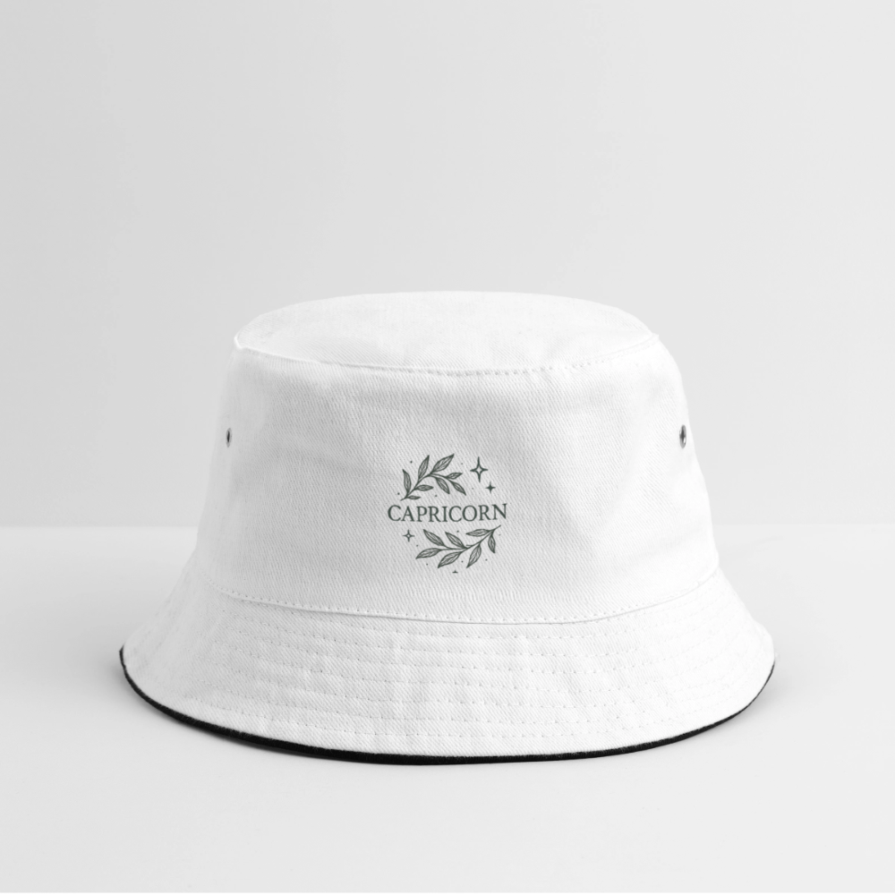 Bucket Hat „Capricorn“ - Weiß/Navy