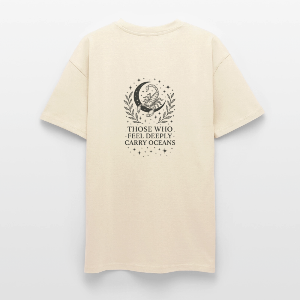 Unisex Oversize T-Shirt "Scorpio" - Creme